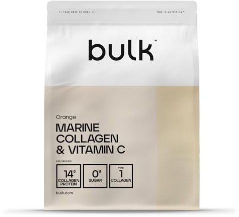 Bulk Marine Collagen and Vitamin C Powder, Type 1, 250g