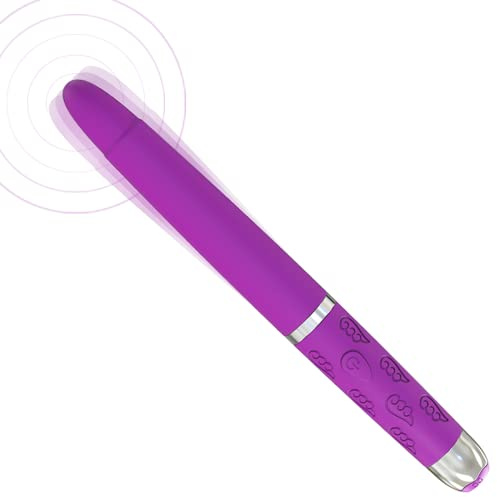 Female Pleasure Massage Pen, Nipple Clitoral Stimulator Vibrator Wand Mini Dildo G-spot Bullet Vibrator,10 Frequency Powerful Vibration，Adult Sex Toys& Games for Women and Couples (Purple)