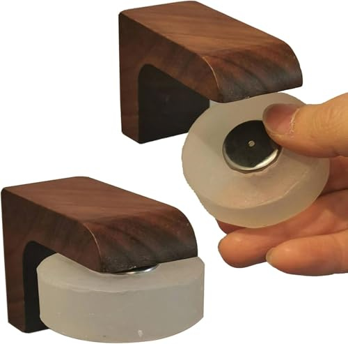 Eco-Friendly Beech Wood Material Soap Savers for Soaps & Beard Shampoo Bars, No More Soggy Soaps - Wooden Soap Dish Dispenser Bath Kitchen & Shower (Beech Wood, 2pcs Walnut)