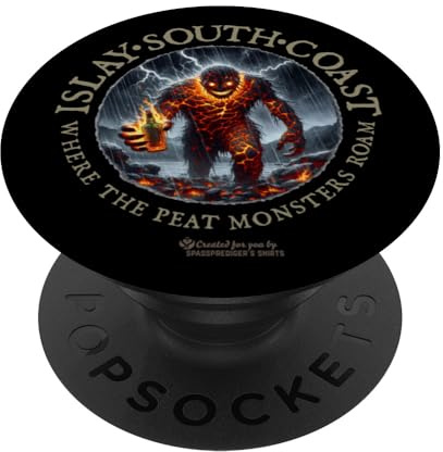 Whisky Islay South Coast Where Peat Monsters Roam Whisky PopSockets Swappable PopGrip
