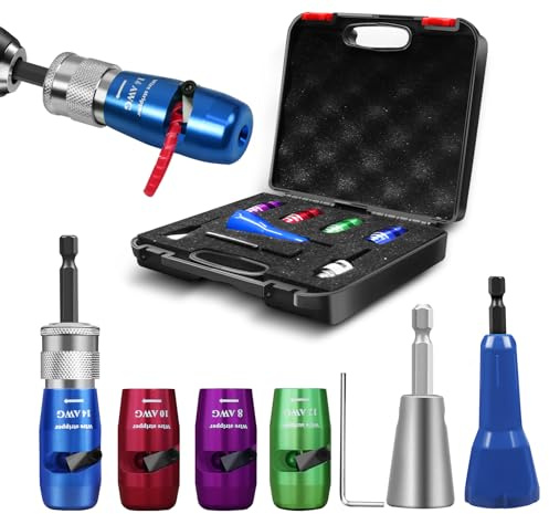 BURMONG Wire Twister & Stripper Tool for Drill – 8/10/12/14 AWG, 2026 Upgraded Electrician Wire Stripping and Twisting Tool, Improve Work Efficiency 30 Times