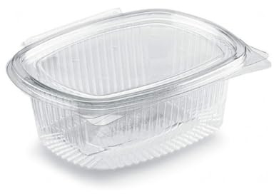 marketcaffe [100] Vaschette 500cc Quadrate in PET, Plastica: La Soluzione Completa e Sostenibile per il Confezionamento Alimentare, Ottimizzata per la Conservazione, Antigoccia