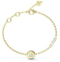GUESS Bracelet pour femme Matelassé Coin doré JUBB04594JWYGS, Cristal