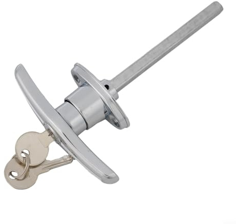 Heavy Duty T Handle Lock, Garage Door T-Handle Replacement Lock, Shed Door Hardware Kit, For Shed,Gate,Barn Door