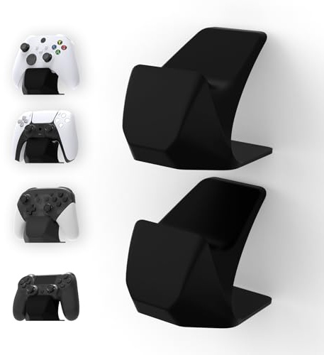 playvital Universal Game Controller Ständer für PS5/PS4, für Switch Pro | für Xbox Series X/S Controller, 2 Stück, Gamepad-Standfuß, Display-Stand, Halterung Gamepad-Zubehör, Schwarz