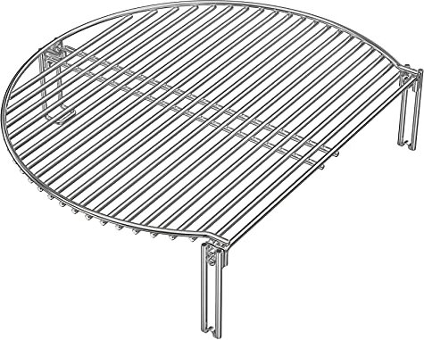 onlyfire Grilles de Cuisson en Acier Inoxydable pour Grils à Charbon de Bois et Grils en Céramique, Grille de Barbecue pour Weber Barbecue Grill à Charbon, Kamado Joe Accessoires