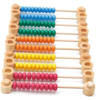 Toyvian Holz Rechenrahmen Abnehmbar Rechenhilfe Lernspielzeug Bunt Leicht Für Frühe Mathebildung Pädagogisches Werkzeug Für Schüler Und Lehrer