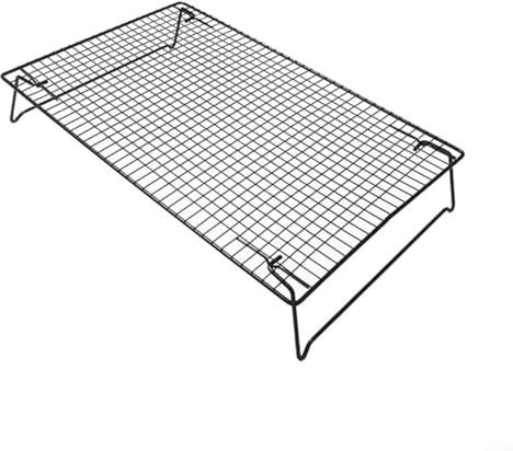 Vassoio di raffreddamento impilabile con gambe pieghevoli pieghevoli, griglie di raffreddamento per cottura, griglia metallica per cucinare, cuocere, arrostire, asciugare e grigliare (1 pezzo)