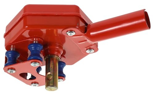 INOOMP Argano Manuale per Serra Agricola in Metallo Rosso, Dispositivo per Avvolgimento Pellicola Orticola Funzione di Protezione e Ventilazione in Scenari Agricoli