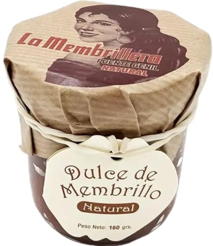 Dulce de Membrillo Natural Artesanal 160g | Cocción Lenta Tradicional | Receta Limpia Sin Aditivos Artificiales | Sabor Casero Gourmet | Ideal Quesos y Postres