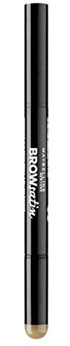 Maybelline New York Brow Satin Puder-Liner, 2-in-1 Augenbrauenstift und Augenbrauenpuder (Light Blonde)