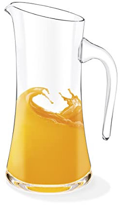 Wilmax Brocca in vetro 1500 ml - Caraffa per acqua in vetro - Caraffa per vino - Teiera - confezione regalo - trasparente - 1 pezzo