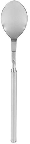 Haofy Telescopic Spoon, Stainless Steel 62cm Long Telescopic Stirring Spoon Extendable Spoon Stretchable for Barbecue Tableware Supplies