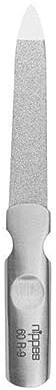 nippes Solingen Saphirnagelfeile aus Federstahl | 9 cm | Edelstahlheft | Schonendes Feilen der Nägel | Feilen von Kunstnägeln | Verhindern von Nagelbruch und Spliss