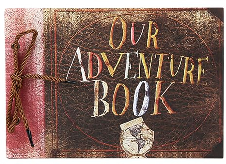 KRYMSON 1 cordón de colección con texto en relieve, nuestro libro de aventuras, DIY, diseño vintage personalizado, regalo de recuerdo para parejas y amigos