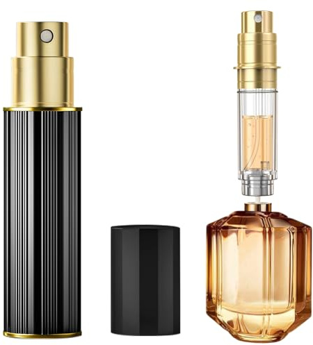 OSALALA Perfume Atomiser Travel Spray Bottle, 5ML Refillable Perfume Travel Bottle Easy to Refill Empty Atomisers Bottles for Purse, Handbag, Pocket and Luggage Gift