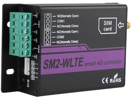 Controller per interruttore remoto a doppio canale GSM 4G con APP WEB Collegamento temperatura umidità Allarme interruzione alimentazione SMS - Spina UE 100‑240 V per controllo