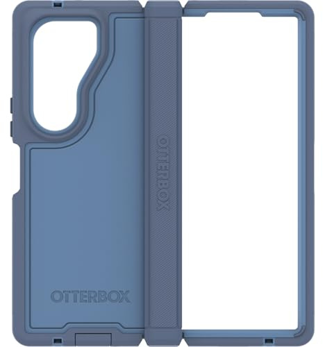 OtterBox Galaxy Z Fold6 Defender Series XT Case - Baby Blue Jeans (Blue), Screenless, Rugged Hinge Protection, Lanyard Attachment, PowerShare and Wireless Charging Compatible