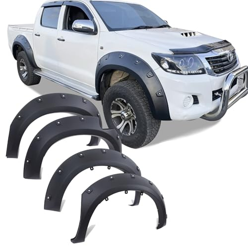 JHCHAN Élargisseurs d'aile 7,5 pour Toyota Hilux 2005-2014 Accessoires | AN30 4 portes double cabine IMV3 Élargisseur de passage de roue 30 mm