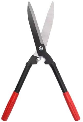 Gartenschere Heavy Duty, Zaunschere, Rasenschere gerader Kopf, Gartengeräte große Schere, mit gerader Stahlklinge und leichtem Griff zum Beschneiden von Grenzen, Ziersträuchern(Straight Blade)