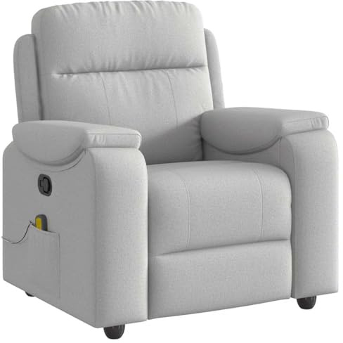 vidaXL Massagefåtölj molngrå tyg, massagerande fåtölj, massage fåtölj, lutande fåtölj, massagefåtöljer, massagerande fåtöljer, lutande fåtöljer