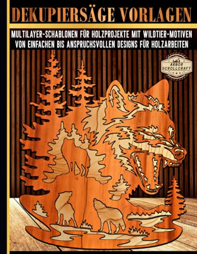 Dekupiersäge Vorlagen: Multilayer-Schablonen für Holzprojekte mit Wildtier-Motiven – Von einfachen bis anspruchsvollen Designs für Holzarbeiten