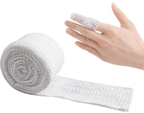Avvolgimento Del Bendaggio - Mesh Stretchble Ferite, Avvolgimento Flessibile Per Lesioni E Recupero | Banda Elastica Cuttabile Per Ginocchio, Polso, Caviglia, Mani, Supporto Per Garza Medica Traspiran