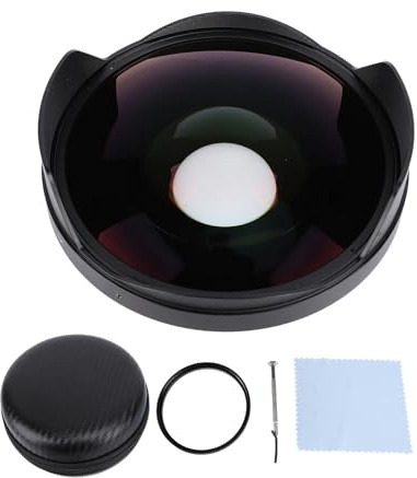 shenruifa 0.3X Fisheye Lens 72mm Thread Mount Long Depth Of Field Wide Angle Fisheye Lens with Hood for Camcorder