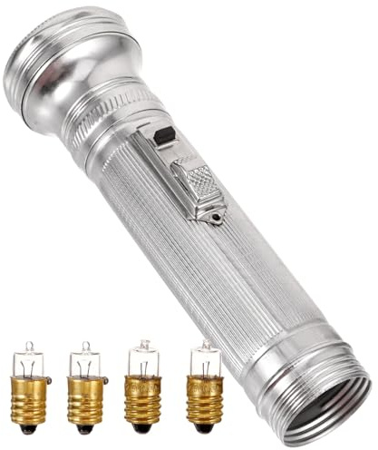 IMIKEYA Linterna de Metal Pequeña Portátil sin Batería Linterna Antigua para Exteriores 5 Bombillas Multiusos Adecuado para Camping y Aventuras al Aire Libre