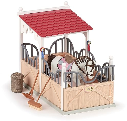 Papo - Box mit Zubehör Spielzeug für Kinder - 3 Jahre + - Kollektion Reiterwelt - Kreativspiel Pferdepflege - Geschenkidee Spielzeug für Mädchen und Jungen