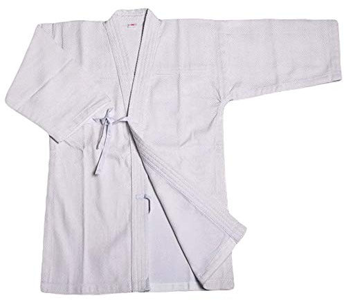 G-LIKE Kendo Kenjutsu Uniform - Traditionelle Japanische Schwertkampfkunst Kostüm Karate Ninja Aikido Training Kleidung Keikogi Jacke für Männer Frauen (Weiß, XL)