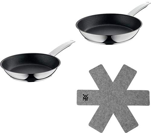 WMF - Permadur Advance-Sartén 24 cm + Sartén 28 cm + Protector para Sartenes