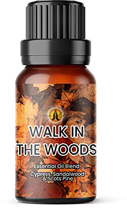 Walk in The Woods (100ml) - Pure Cypress, Sandalwood & Scots Pine Essential Oil Blends – Christmas & Winter Fragrances – Aromatherapy, Diffuser Oils, Oil Burner, Meditation, Yoga