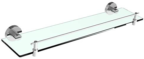 Allibert Glasablage mit Befestigung, 52 cm, hochglanzverchromt