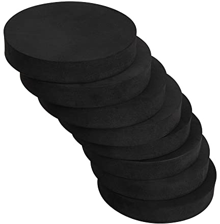 MyLifeUNIT EVA Anti Vibration Pads for Washing Machine, Non Slip and Silent Washer and Dryer Pedestals (Round), 8 Pack