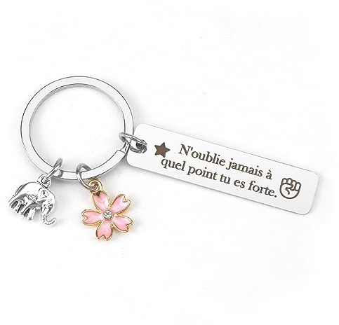 ZKIUOA Cadeau Anniversaire Femme Idee Cadeau Original Porte Clef Cadeaux Amie Collègue Meilleure Amie Cadeaux Amitié Fils Fille Soeur Frere Collègue Couple Pour Inspiration Encourage