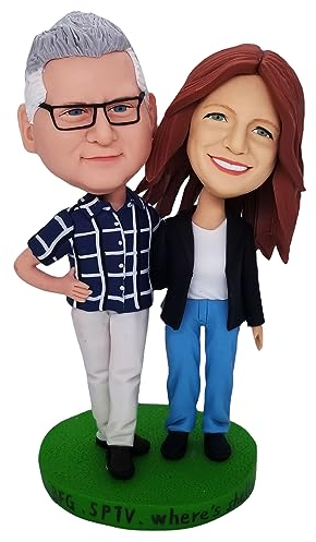mydedor Wackelkopf-Figur, hochwertiger Polymerton, personalisierbar, handgefertigt, Geschenke für Freund, Vater, Mutter, Chef, Büro, Kollegen