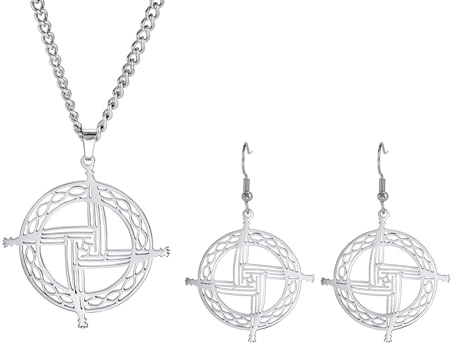 Collar de cruz de Santa Brígida con colgante de cruz celta irlandesa tradicional amuleto cristiano pagano joyería religiosa regalo para mujer hombre