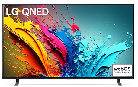 LG QNED 65'', Serie 85 2024, 65QNED85T6C, Smart TV 4K, Processore α8, Design slim, 20W, AI Picture Pro, 4 HDMI 2.1 120Hz, VRR, FreeSync Premium, Alexa, Wi-Fi, webOS 24, Telecomando puntatore