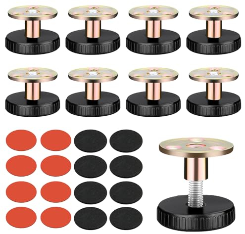 8 Piezas Patas Regulables para Muebles,Patas de Somier Regulables 27-40 mm,Patas para Muebles con Almohadilla Antideslizante,Patas Regulables Autoadhesivo para Camas Mesas Gabinetes Armarios Sofás