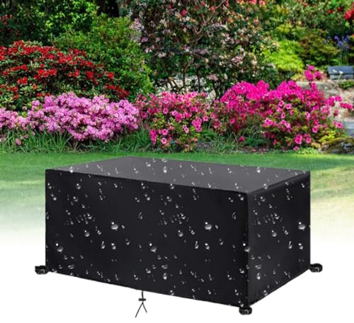 HNKDKJ Abdeckung für Gartenmöbel 95x65x85cm(LxWxH) Alle Größen Abdeckplane Gartenmöbel 420D Oxford wasserdichte Schutzhülle für Garten-Tische und Möbel-Gruppen Terrasse Gartenmöbel Abdeckhaube