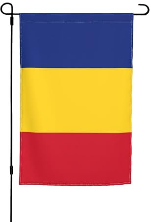 sttung Bandera de Rumania con impresión de banderas de jardín al aire libre, 12 x 18 pulgadas, decoración práctica para jardines de todas las estaciones