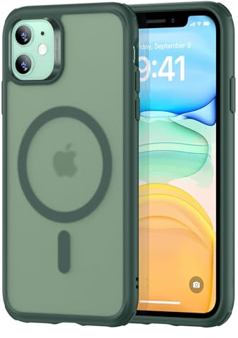 ESR für iPhone 11 Hülle für MagSafe, Vergilbungsschutz, Frosted Green