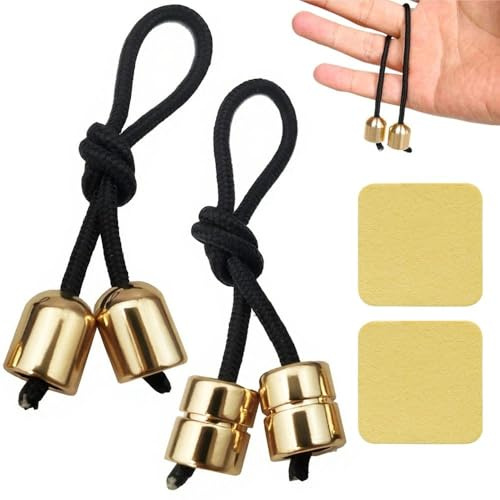 Begleri Fidget Toy, 2 Pcs Begleri Fidget Spinner Balls with 2 Pcs Cleaning Cloth and Rope, Used to Relieve Stress for Adults Kids Men Women