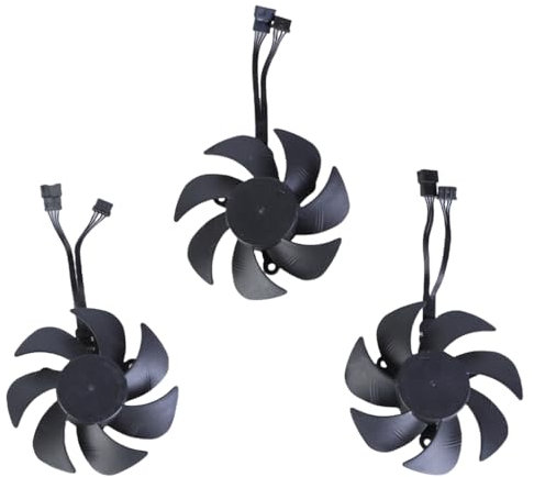 Ddujbtp Ventola di raffreddamento della scheda grafica per scheda video RTX3060 ottimizzata di raffreddamento 4Pin PLA09215S12H ventola silenziosa 3PCS