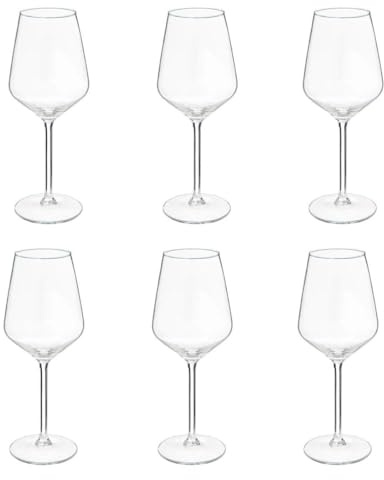 Paris Prix Secret de Gourmet - Lot de 6 Verres à Vin Nora 38cl Transparent