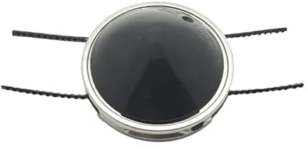 DORFEY Compatible con Cabezal de Corte de desbrozadora de Hilo Resistente con Dientes de Sierra y Eje Recto Universal for desbrozadora de Hilo eléctrica a Gasolina.