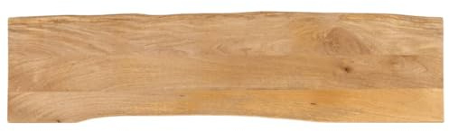 Genérico Tablero de Mesa Borde Natural Madera Maciza Mango 180x40x3,8 cm,Mobiliario,Accesorios para mesas,Tableros para mesas-370737