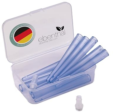 Embouts de lavement, set de 10 pièces de rechange - EBENTHAL VITAL® - Embouts flexibles pour un lavement intestinal confortable pour le nettoyage du côlon - sans BPA