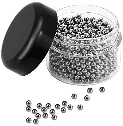 CODIRATO 1000 Pieces Cleaning Beads for Decanter Stainless Steel Cleaning Balls for Wine Bottle Carafe and Other Glassware